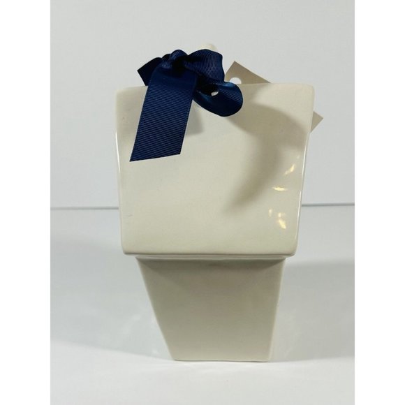 Rae Dunn KNOCK Birdhouse NEST Artisan Collection Magenta Blue Ribbon Farmhouse - Picture 6 of 10